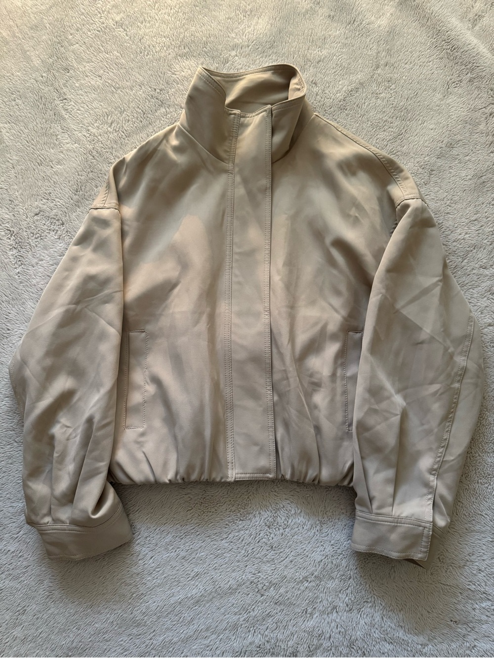 Max studio beige lightweight jacket